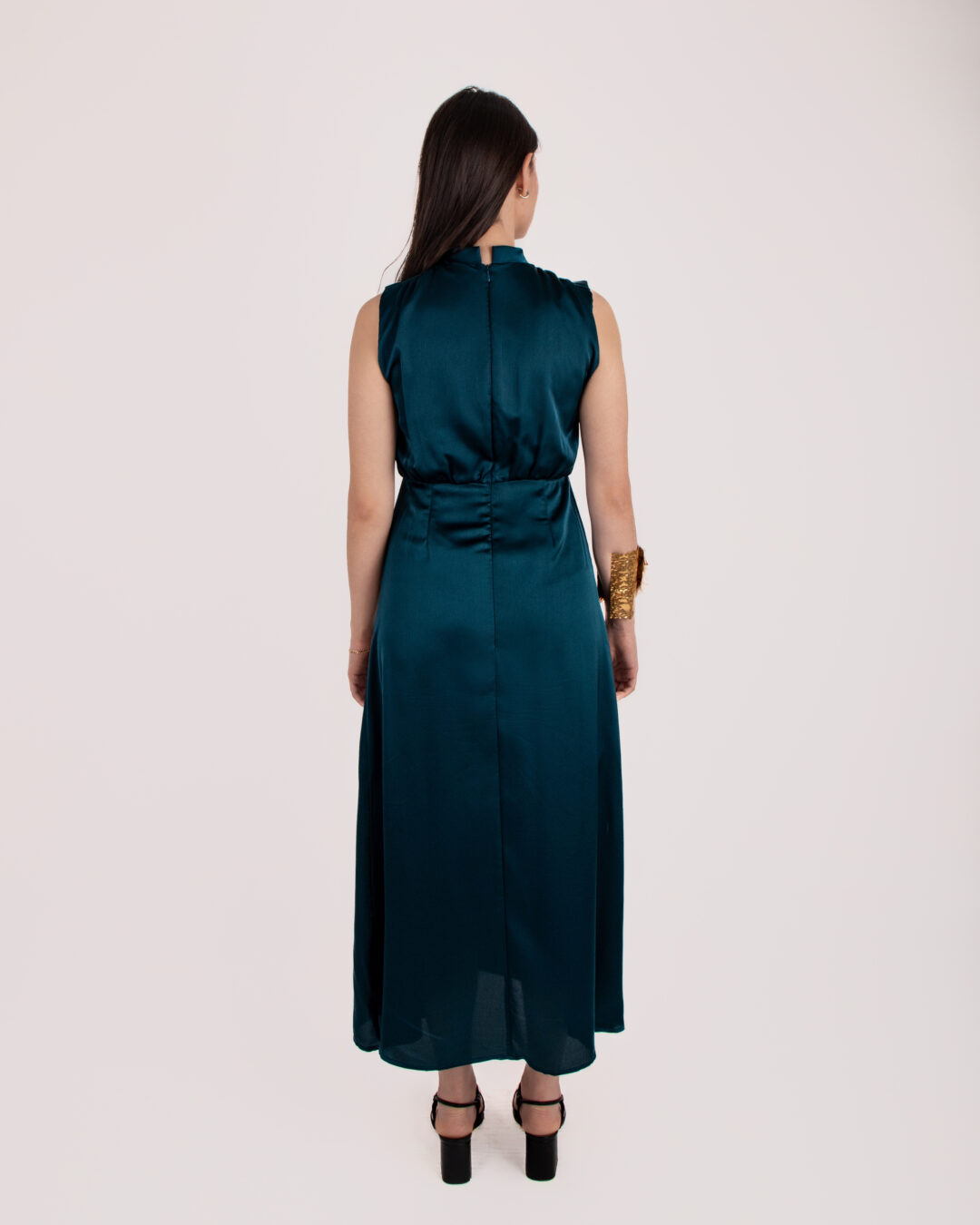 Vestido Color Hunter Green - Imagen 3