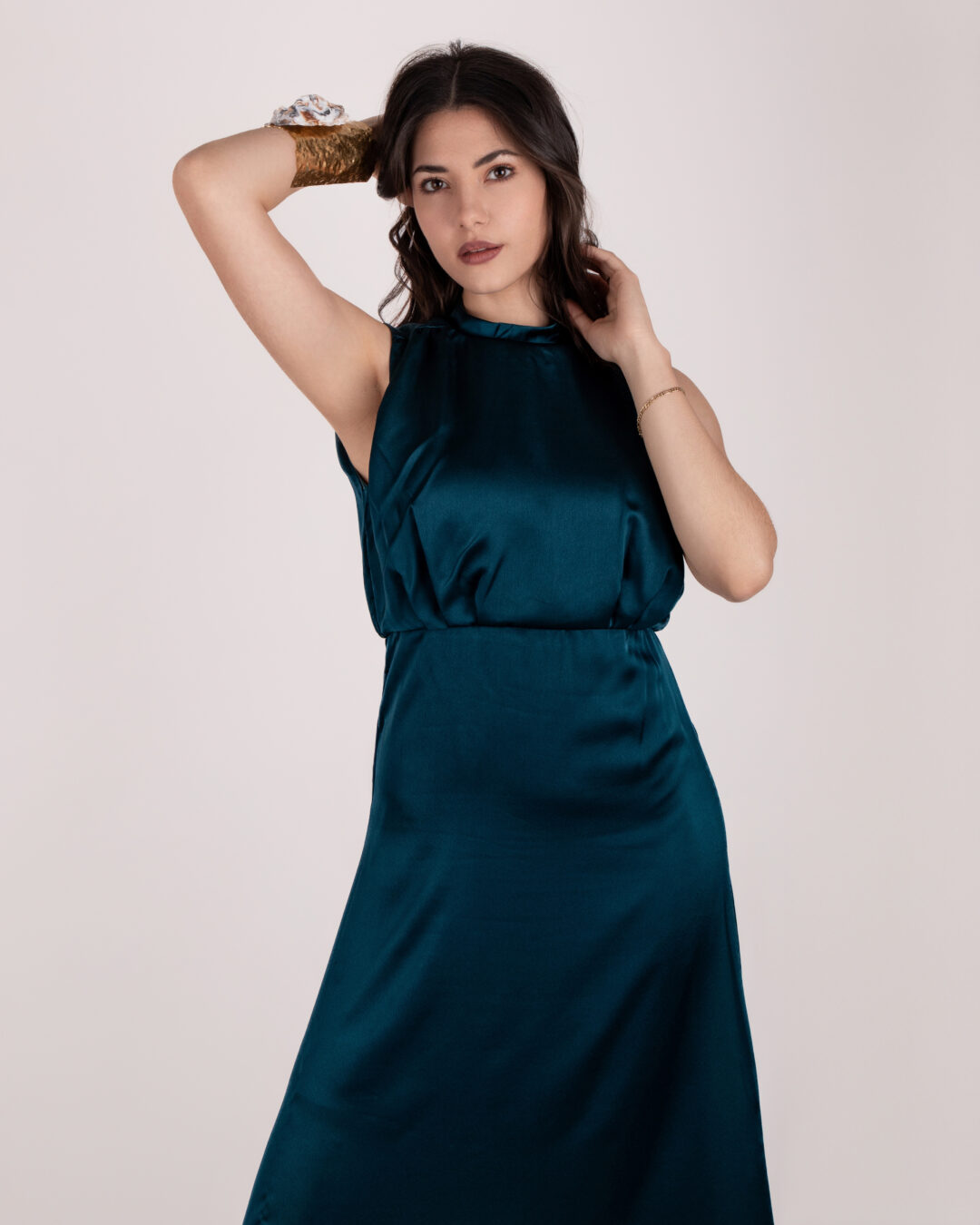 Vestido Color Hunter Green - Imagen 4